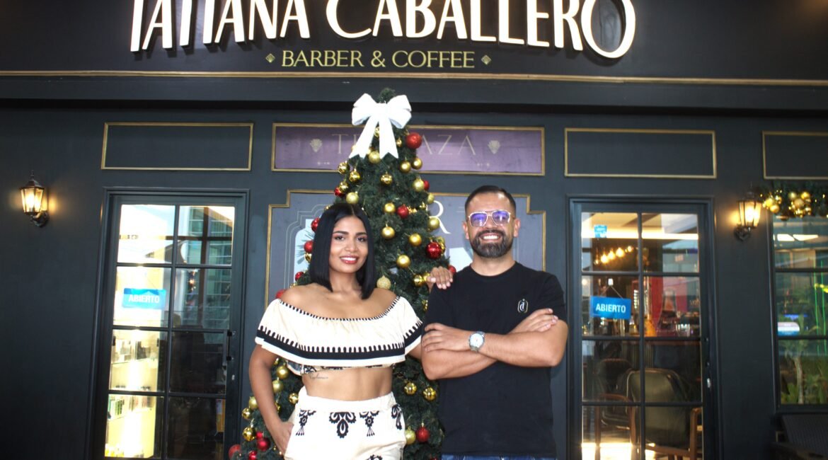 Tatiana Caballero y su esposo Carlos Villa