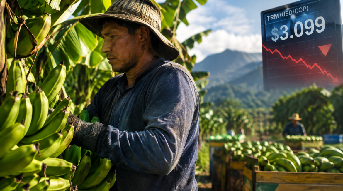 Cuando el dólar cae, el banano del Magdalena queda al filo