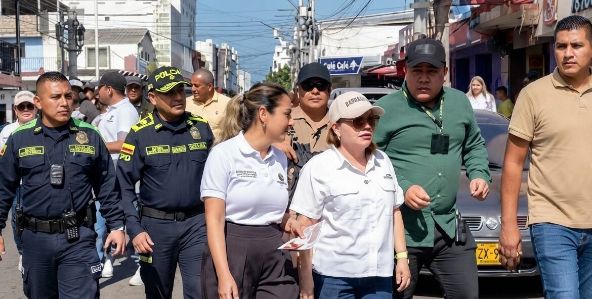 Gobernadora Margarita Guerra pide unidad y reapertura del comercio en Santa Marta
