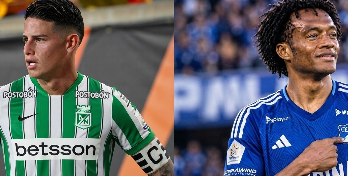 James y Cuadrado: dos estrellas que llenan de glamour al fútbol colombiano