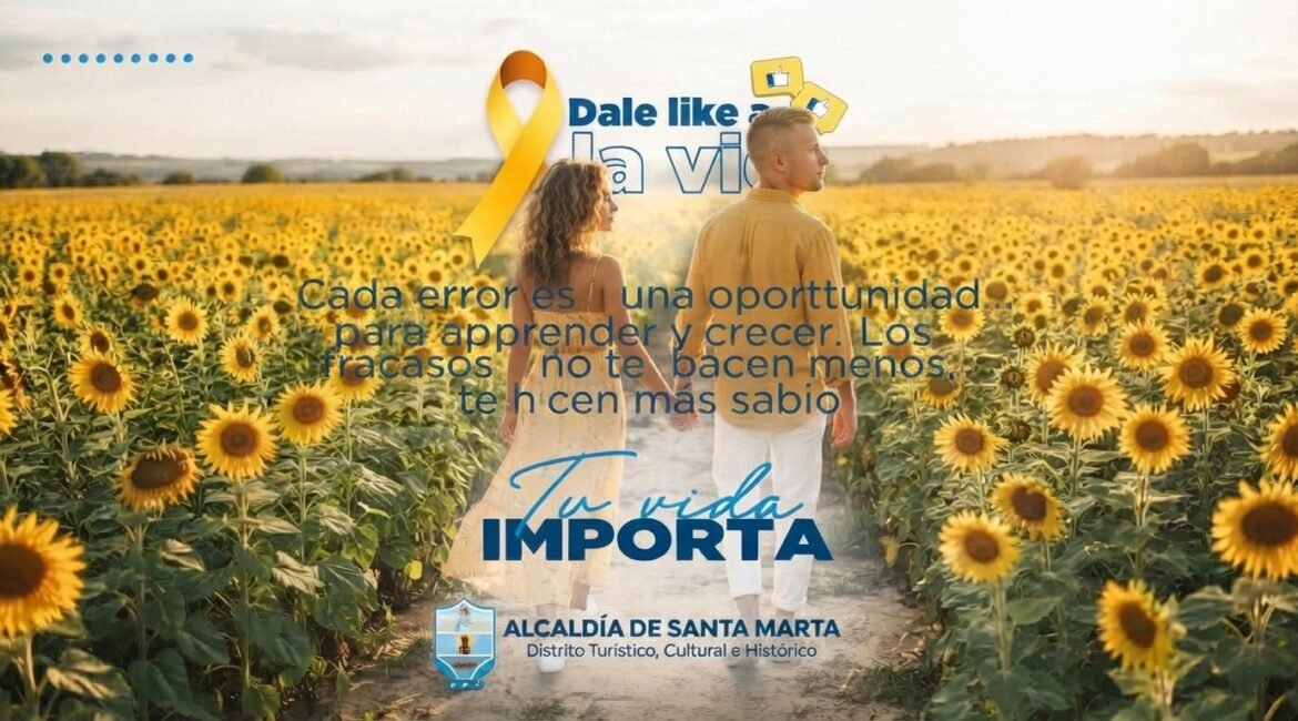 Alcaldía lanza el «Mes Amarillo»: Santa Marta se une por la salud mental y la prevención del suicidio